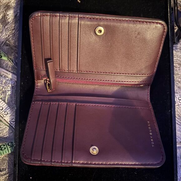 TORI BURCH WALLET logo id purse cash handbag credit card id holder accessory - Picture 3 of 7